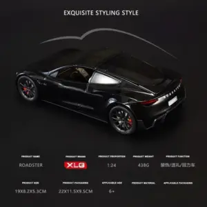 White 1:24 Diecast Roadster Sport Model 14 Sfb91f254adf741e098218c4df444bb6di