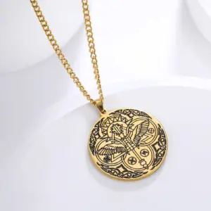 Vintage Stainless Steel Raphael Wings Necklace 17 Sfb9e18136b6141018f6960f8507b77b0l