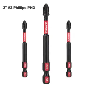 Impact Tough #2 Phillips Driver Bits Set
