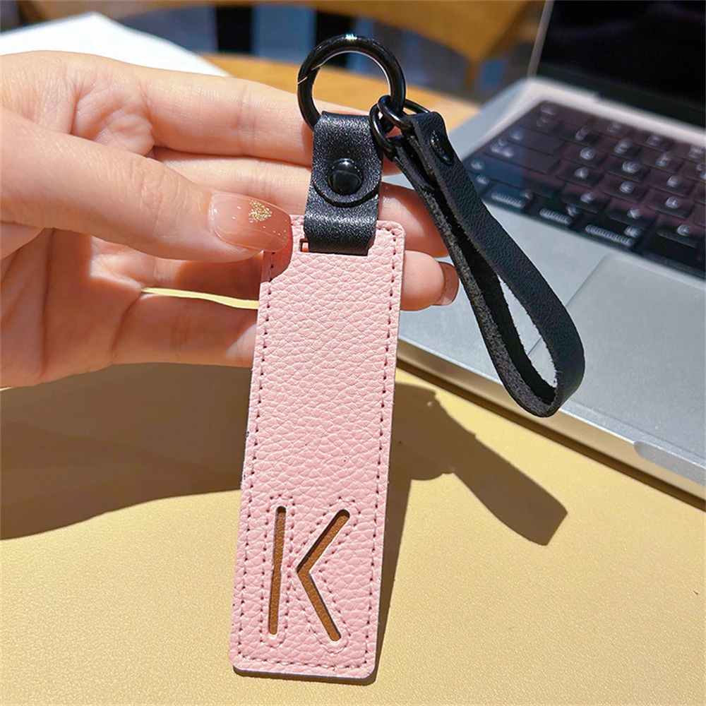 Leather Alphabet Keychain Collection for Bags 8 Leather Alphabet Keychain Collection for Bags - Image 8