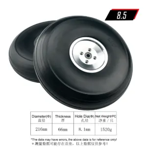RC PU Wheels 5.5-8.5 Inches for Model Aircraft 17 Sfbd9411f18974ba28f5ff2b6c24e1c56H