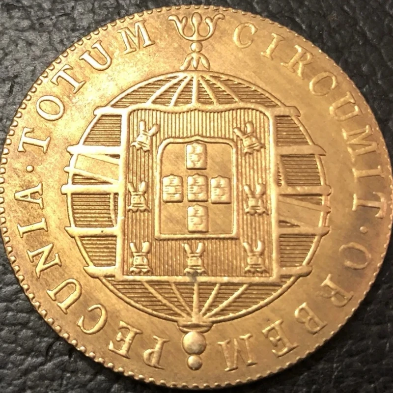 Vintage Copper Brazil Coin Replica 1840 Era 2 Vintage Copper Brazil Coin Replica 1840 Era - Image 2