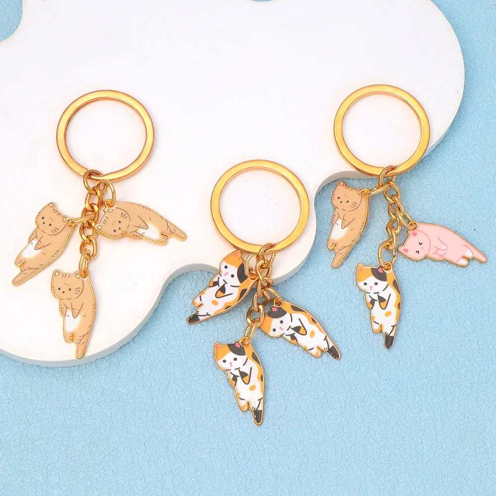 Enamel Cat Keychain Set in 29 Colors 5 Enamel Cat Keychain Set in 29 Colors - Image 5