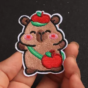 Cute Cartoon Capybara Patch Set of 5