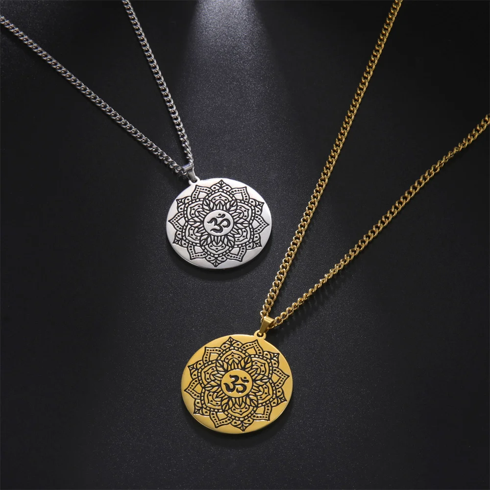 Stainless Steel Gold-Tone Pendant Necklace 4 Stainless Steel Gold-Tone Pendant Necklace - Image 4