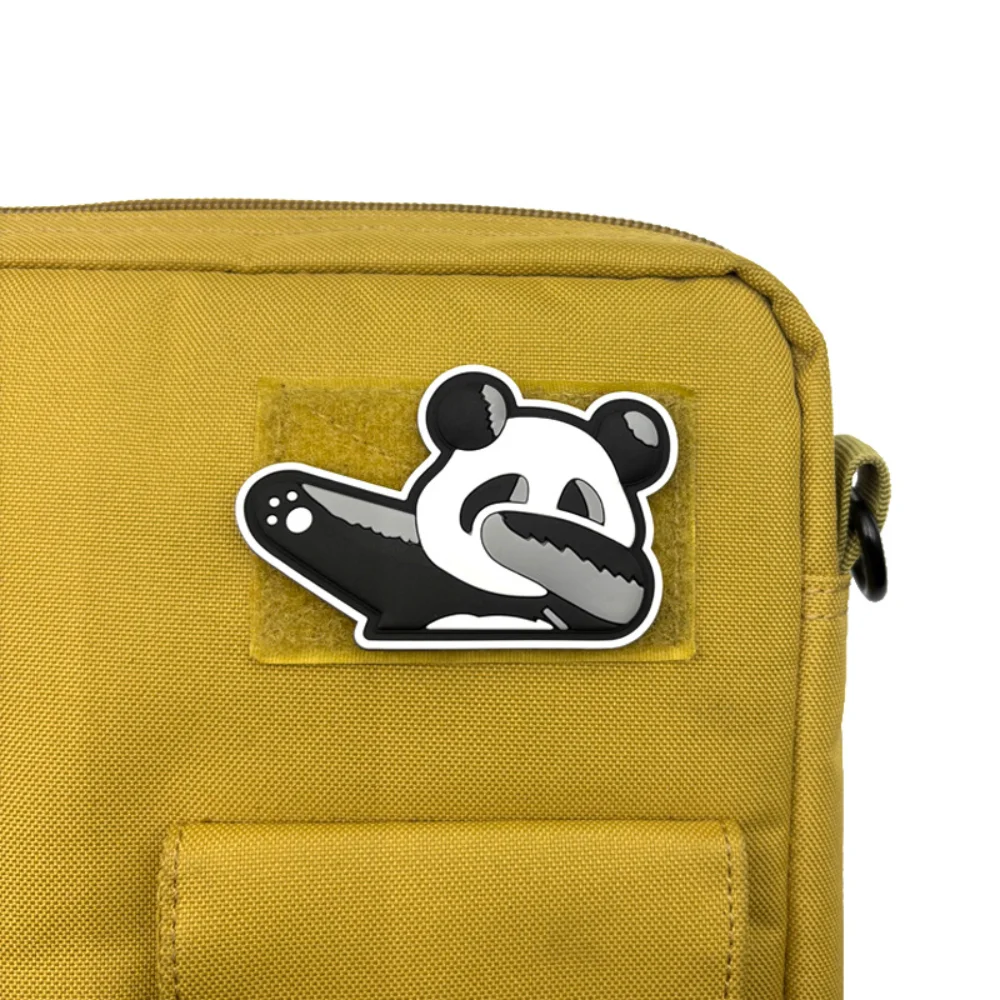 Playful Panda PVC Patch for DIY Customization 4 Playful Panda PVC Patch for DIY Customization - Image 4