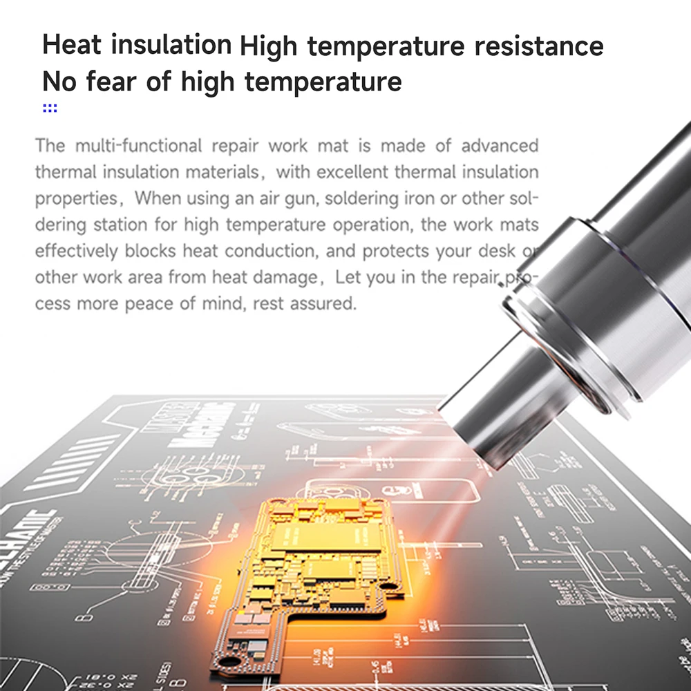 MECHANIC Silicone Repair Mat 600x350x1.8mm 3 MECHANIC Silicone Repair Mat 600x350x1.8mm - Image 3