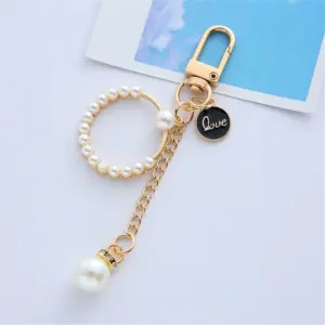 Pearl Heart Keychain with Camellia Bowknot 18 Sfc832eaf953a4c6cbde72586e6ddeb4du