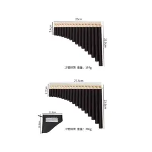 Colorful 16/18-Tube Panflute Set for Beginners 15 Sfc9887507ae74665ac5960ad3a254bden