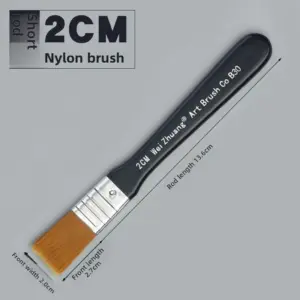 Flat Bright Artist Paint Brushes Set 16 Sfc9ac4aaa368485b9a62c33c4693ad06F