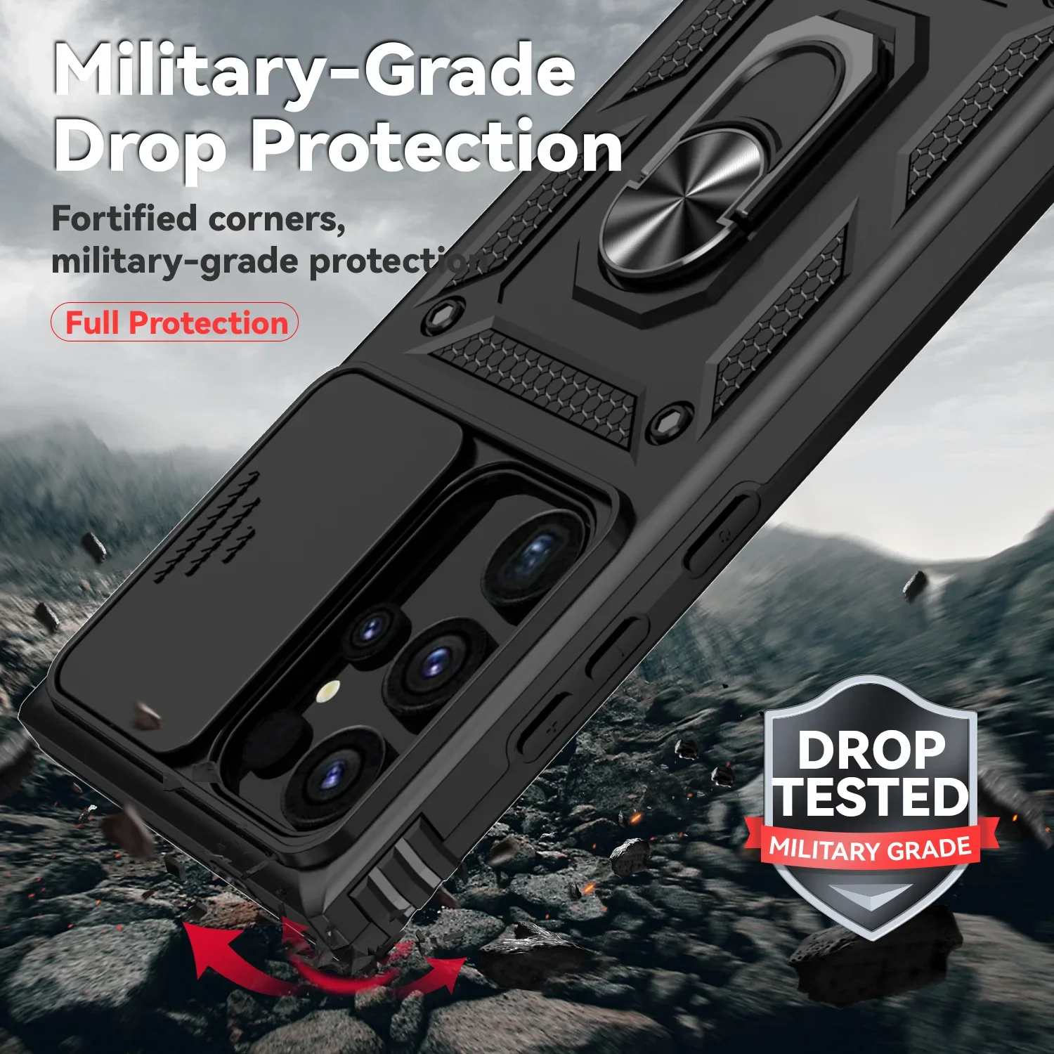 Rugged Samsung Galaxy S24 Case with Ring 6 Rugged Samsung Galaxy S24 Case with Ring - Image 6