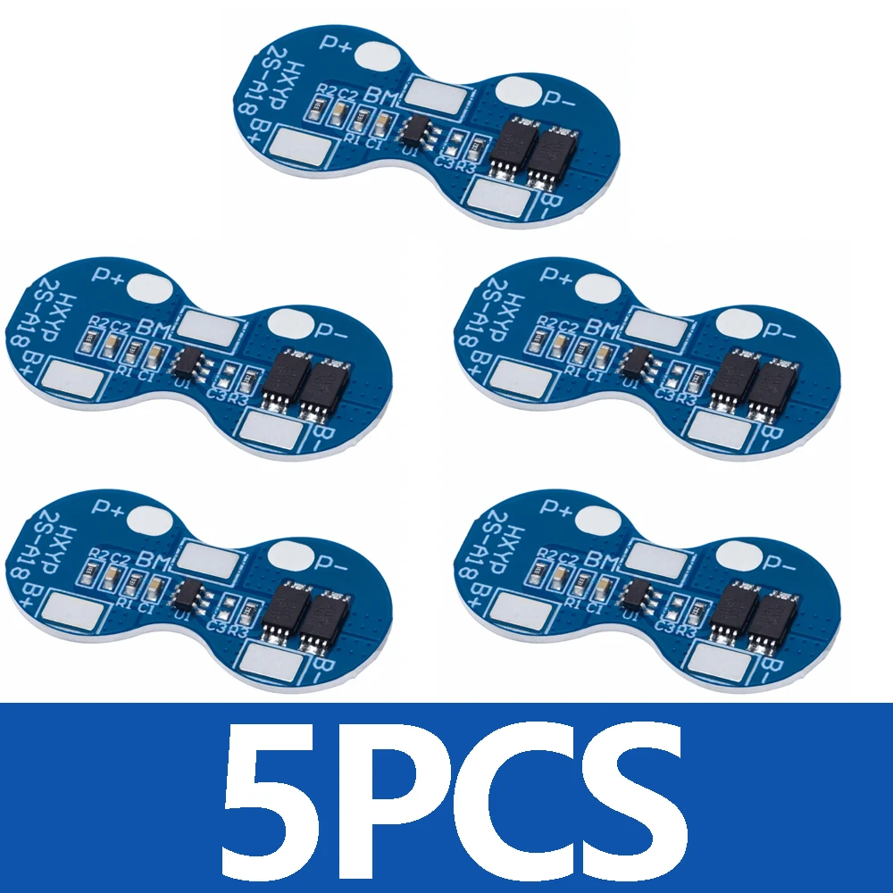 Blue 2S Lithium Battery Protection Board for 18650 7 Blue 2S Lithium Battery Protection Board for 18650 - Image 7