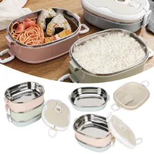 Elegant Stainless Steel Insulated Lunch Box 10 Sfcba66123ae54a5f97116788c406faaaD