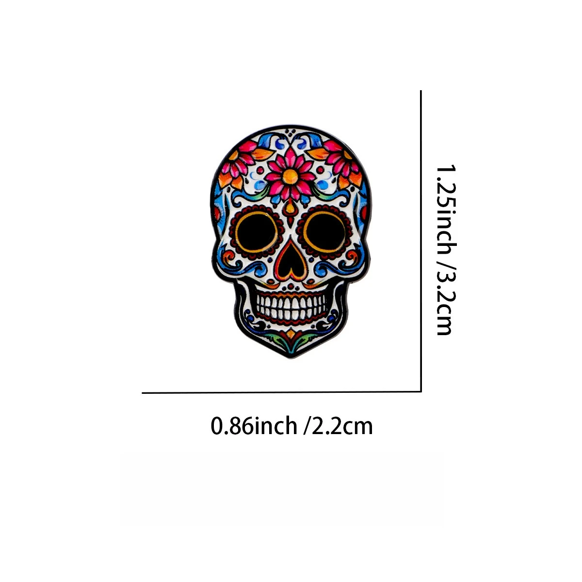 Vibrant Mexican Day of the Dead Brooch 7 Vibrant Mexican Day of the Dead Brooch - Image 7