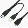 USB 3.0 Hard Drive Power & Data Cable 50cm