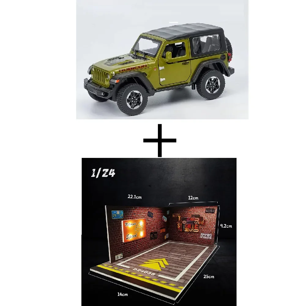 Vibrant Yellow Wrangler Rubicon Diecast Model 7 Vibrant Yellow Wrangler Rubicon Diecast Model - Image 7