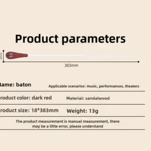 Mahogany Conducting Baton with Fiberglass Rod 11 Sfd11bfa6750d47a9a61899c4888ef5e0V