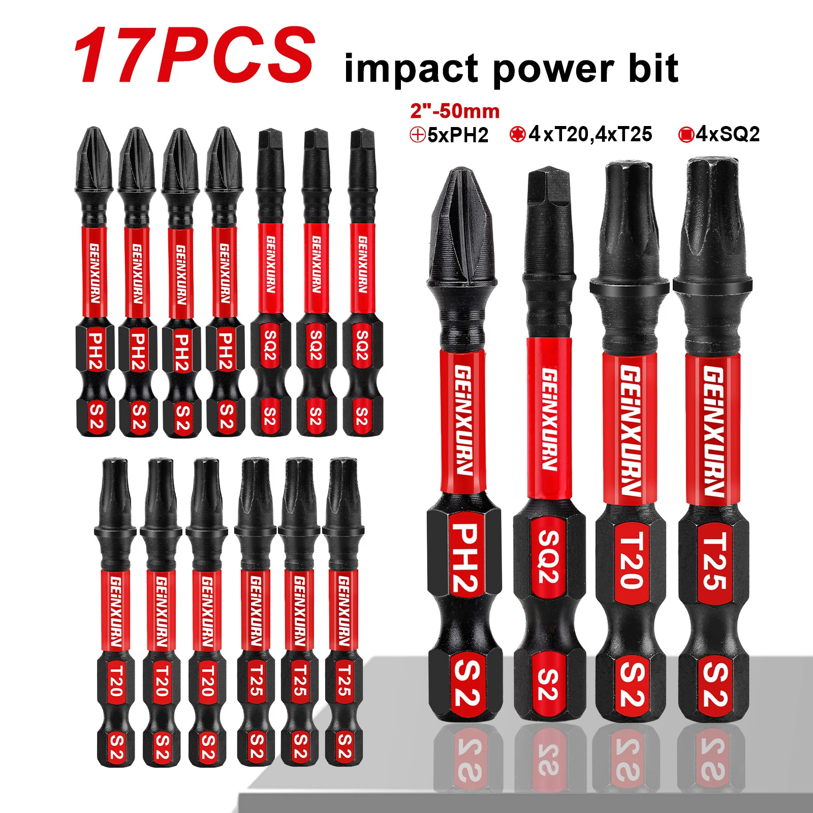 Professional Impact Screwdriver Bit Set 17/20/26 Pieces 8 Professional Impact Screwdriver Bit Set 17/20/26 Pieces - Image 8