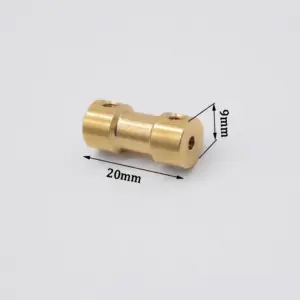 Brass Coupling for RC Models 20mm, 2-6mm shafts 10 Sfd2b3bb1138440038729a4738e0537aa7