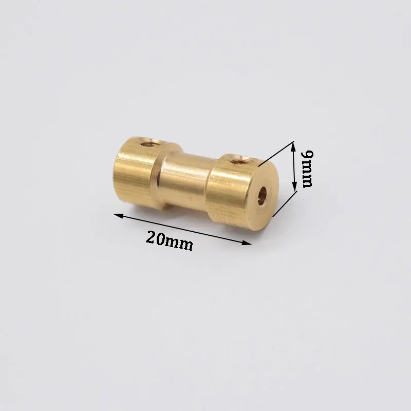 Brass Coupling for RC Models 20mm, 2-6mm shafts 5 Brass Coupling for RC Models 20mm, 2-6mm shafts - Image 5