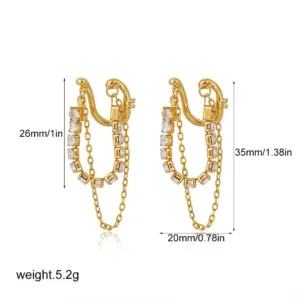 Stainless Steel Geometric Clip Earrings 18 Sfd2e01e0b3a741b3bd9e2c58636d7e803