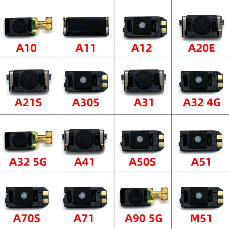 Samsung A01 A02 A10S A11 A12 A20E A20S A21 A21S A31 A41 A51 A52 M51 Earpiece Speaker 1 Samsung A01 A02 A10S A11 A12 A20E A20S A21 A21S A31 A41 A51 A52 M51 Earpiece Speaker
