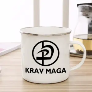 Krav Maga Enamel Mug with Martial Art Graphics 11 Sfd464798b7be4ee1ad08b425bc845c49l