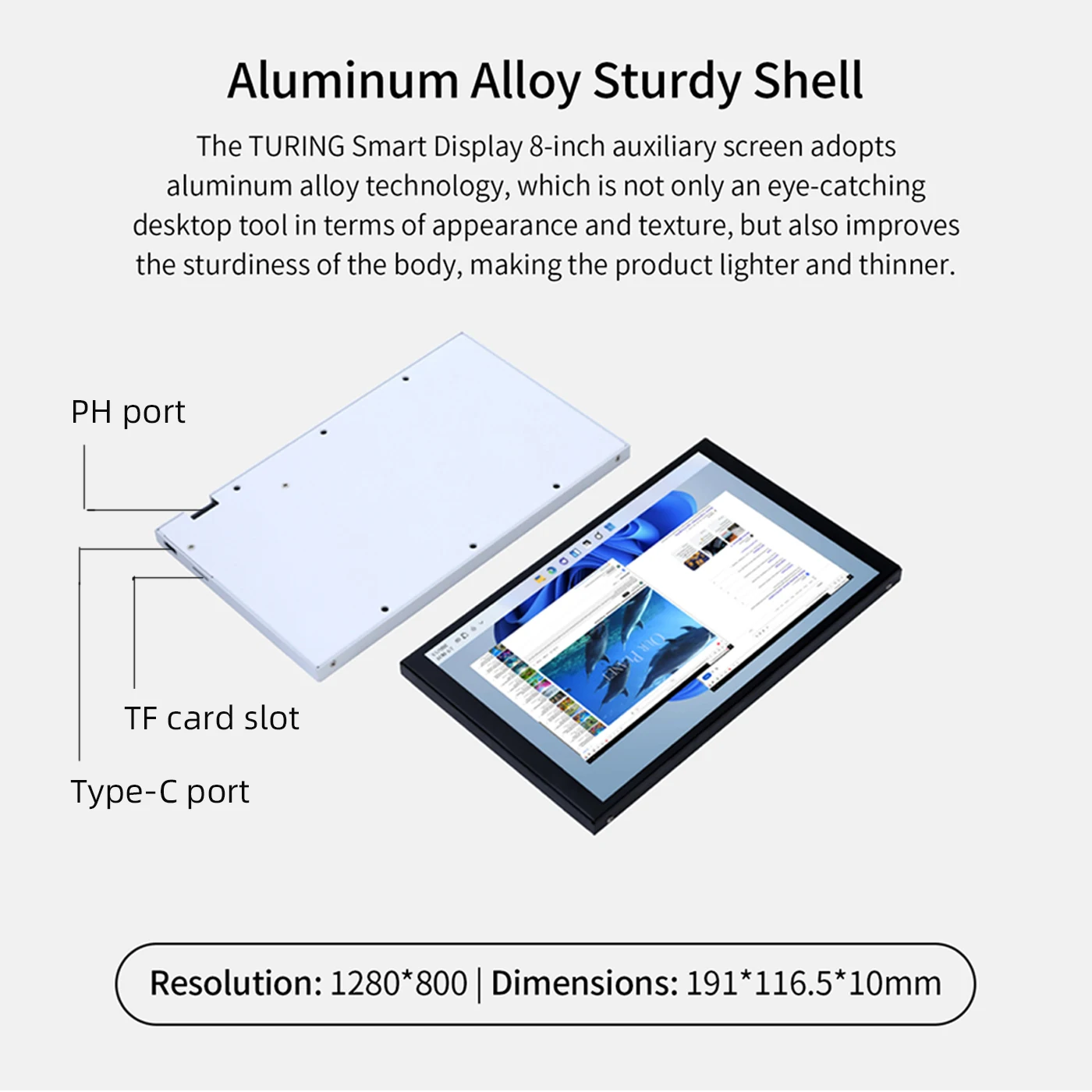 TURZX 8-Inch USB Secondary Display 4 TURZX 8-Inch USB Secondary Display - Image 4