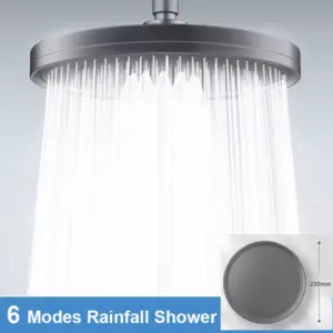 230mm Round Rainfall Shower Head with 6 Modes 11 Sfd4beb0f119b4c5f98d96af2d18b94f5O