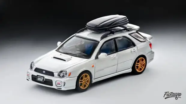 White Subaru Impreza GGA 1/64 Diecast Model 4 White Subaru Impreza GGA 1/64 Diecast Model - Image 4