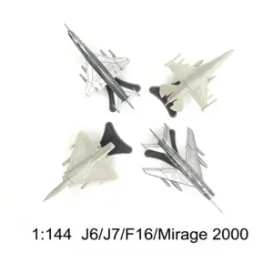 1/144 Scale Fighter Jet Model Set Including J-6, J-7, F-16, Mirage 2000 9 Sfd7bafa9ffe44ad3bbc5c57634a433c9I