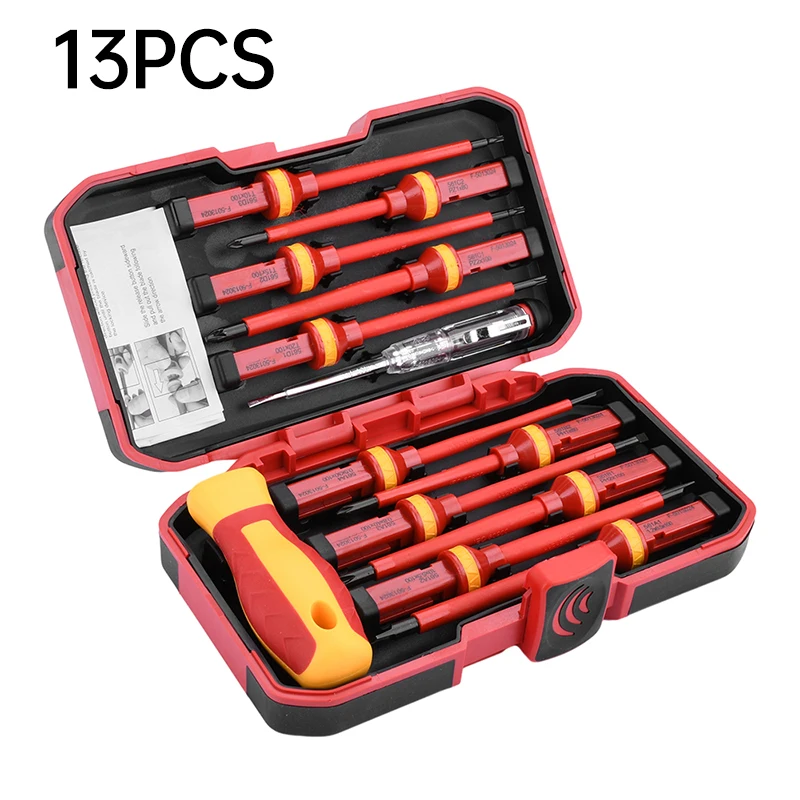 Insulated 13-Piece Screwdriver Set for Electrical Work 7 Insulated 13-Piece Screwdriver Set for Electrical Work - Image 7