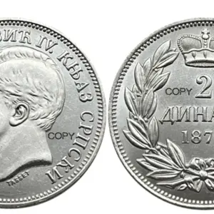 Serbian History Replica of Milan Obrenovic IV 17 Sfe129bd204704f07a1543591895d2be4T