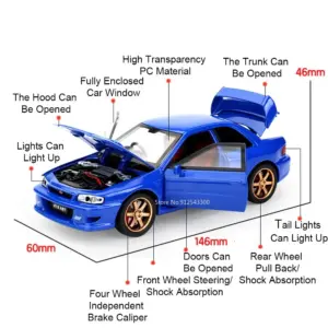 Vivid Blue 1:32 Subaru Impreza STI Model 13 Sfe2a3a4251034019880c44b5f95da5dev