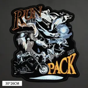 Punk Style Wolf Skull Iron-On Cloth Patch 5 Sfe3bd2706d0a488ea634f569a7e24cf5I