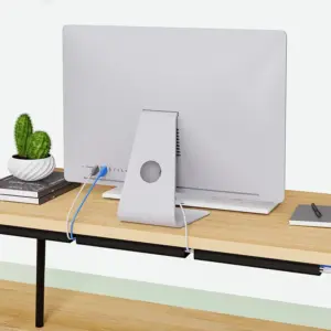 40cm Black PVC Desk Cable Management Tray 11 Sfe48acce1c794cf7b2d2e1ec730a096fy