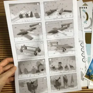 German Missile DIY Paper Model Kit 11 Sfe5558eff72c4cca98ed0a3b93787750z