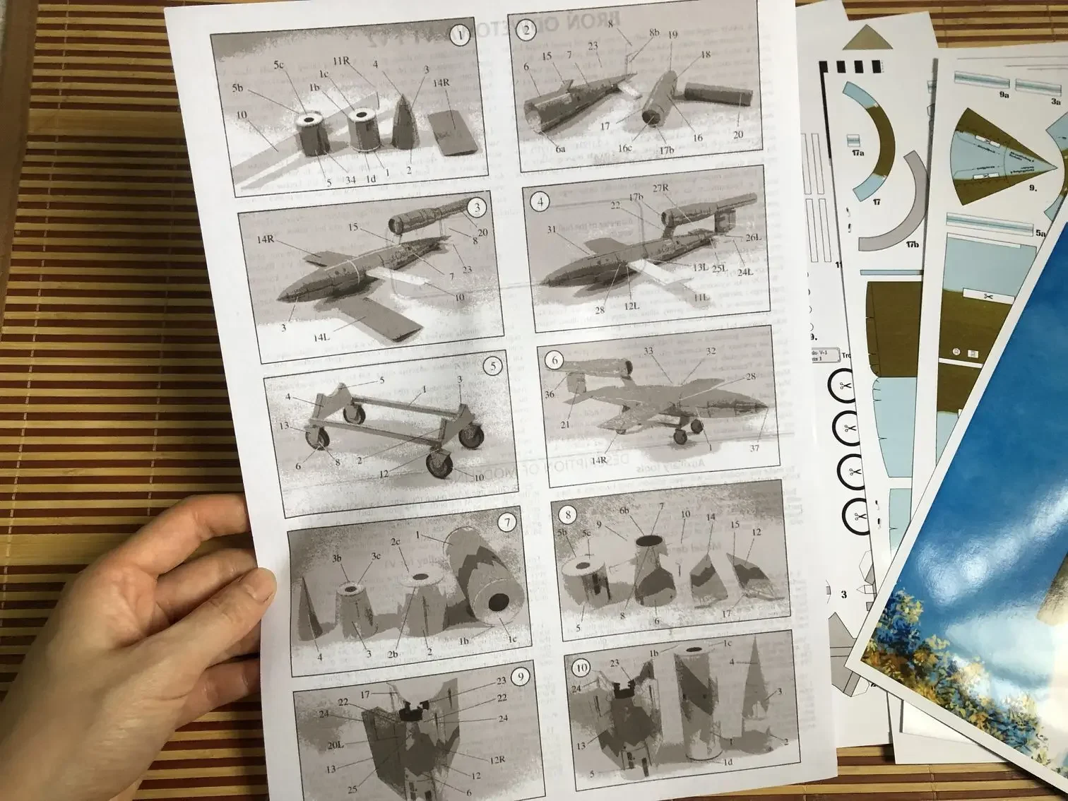 German Missile DIY Paper Model Kit 6 German Missile DIY Paper Model Kit - Image 6