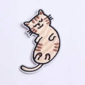 Cartoon Cat Embroidered Iron-On Patches Set 11 Sfeb7c29abe9b49bc84815346a46ccf10S