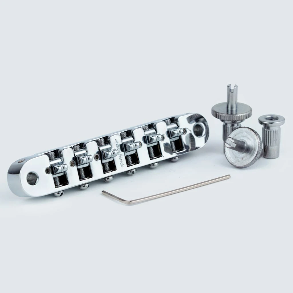 Adjustable Roller Tune-O-Matic Bridge for Guitars 3 Adjustable Roller Tune-O-Matic Bridge for Guitars - Image 3