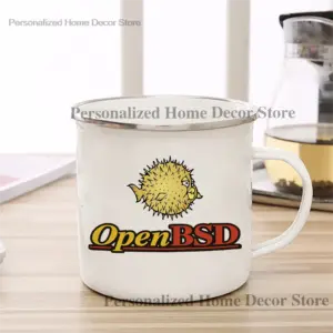 OpenBSD Pufferfish Themed Ceramic Mug 6 Sff16b18fcb7f4317894ee41152b8c6c1x