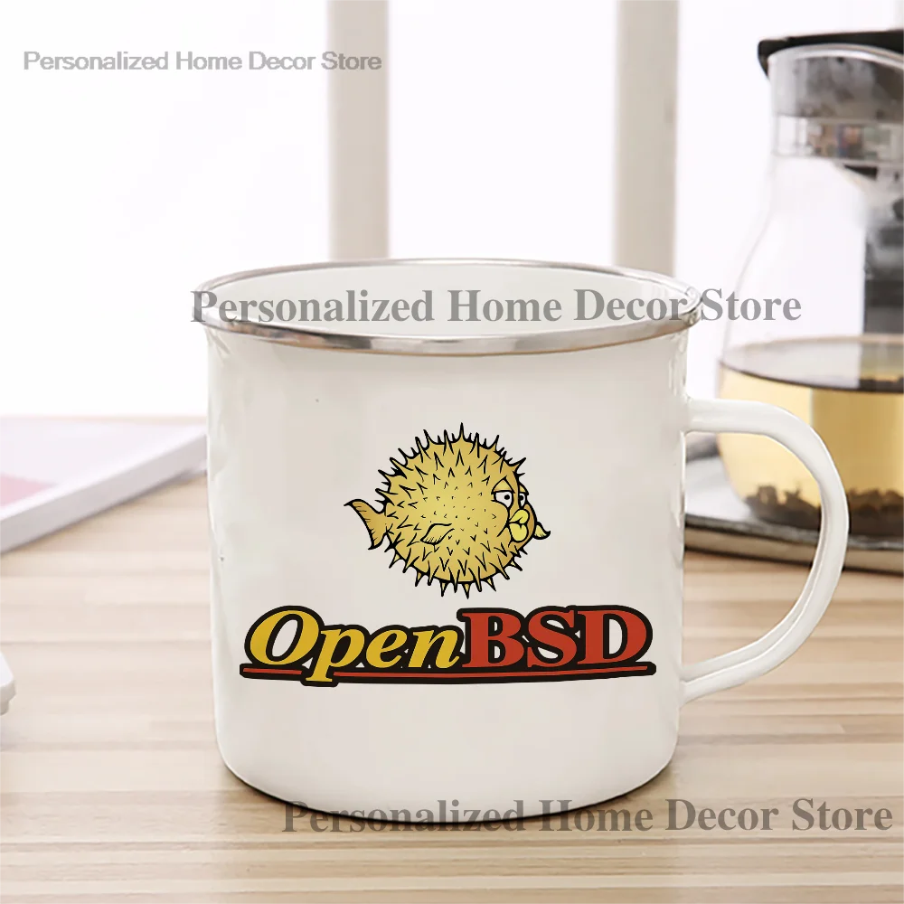 OpenBSD Pufferfish Themed Ceramic Mug 3 OpenBSD Pufferfish Themed Ceramic Mug - Image 3