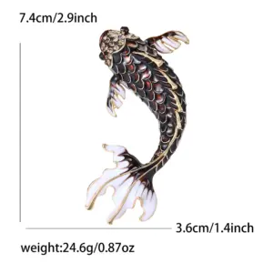 Red Koi Water Diamond Brooch 18 Sff4bc75d8b7e4d9b90496a8973befcf2e