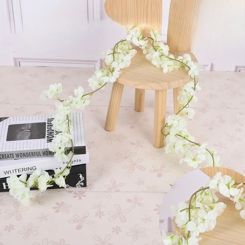 Artificial Cherry Blossom Vine 180cm for Indoor Decor 10 Artificial Cherry Blossom Vine 180cm for Indoor Decor - Image 10