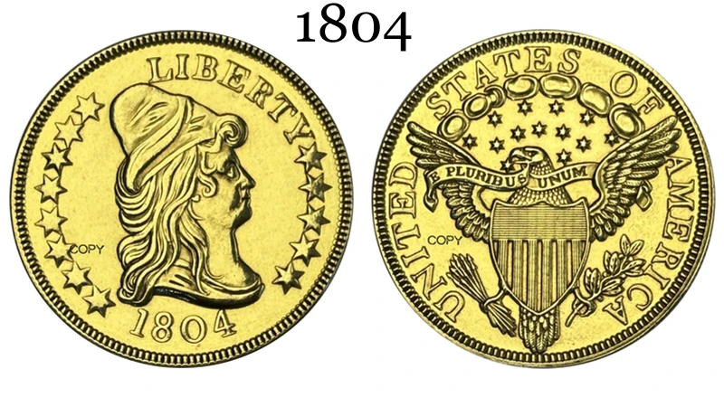 Vintage 1804 Lady Liberty Replica Coin 5 Vintage 1804 Lady Liberty Replica Coin - Image 5