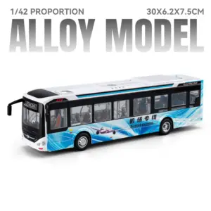 Diecast Electric Airport Bus Model 1:42 Scale 19 Sff7a6cc85eda4999a07ff5862d10b0be0