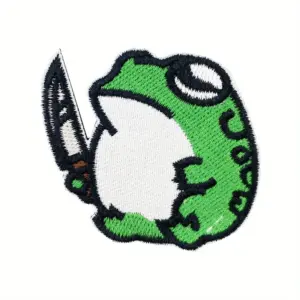 Creative Cartoon Frog Patch with Hook-and-Loop 8 Sffa220316c004493a926d2d5f2f8d660C