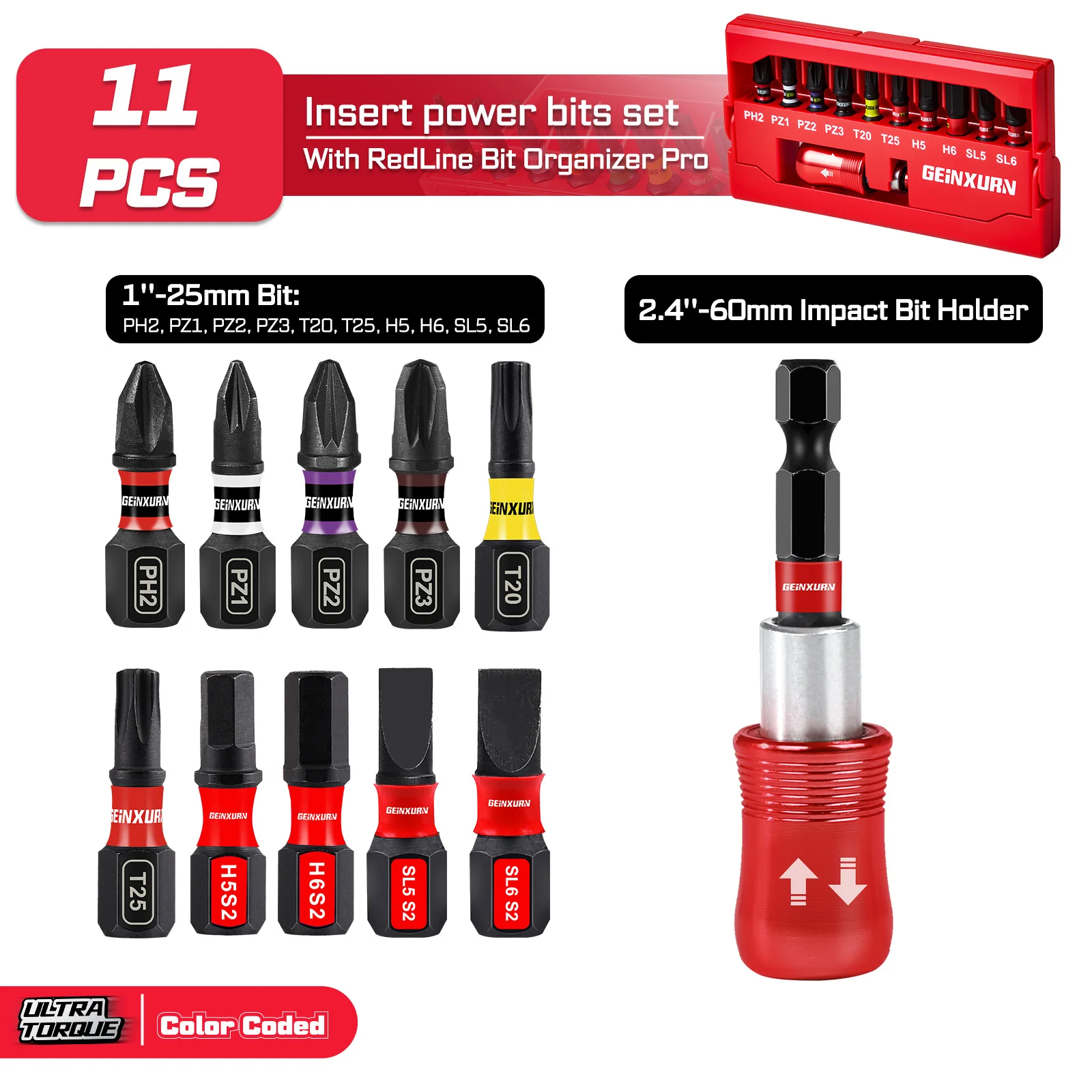 Impact Screwdriver Bits Set for Professionals 10 Impact Screwdriver Bits Set for Professionals - Image 10