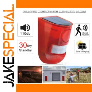 Solar-Powered Infrared Motion Sensor Alarm
