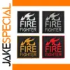 Firefighter PVC Patch with Flame Design